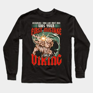 Viking Vikings Norse Funny Humor Quotes Gifts Long Sleeve T-Shirt